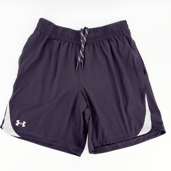 Under Armour Men's Dark Plum Athletic Shorts - Picture 2 of 6